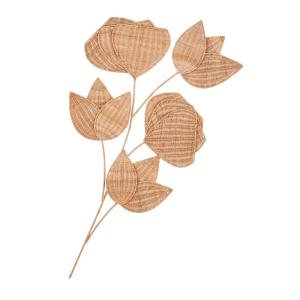 Tallo con flores de ratán trenzado para decorar la pared 64…