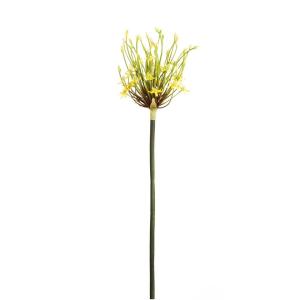 Tallo de allium spider artificial amarillo h100