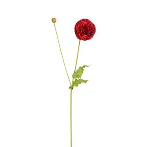 Tallo de amapola artificial roja h75