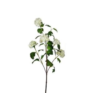 Tallo de bola de nieve con 5 cabezas artificiales blancas h…
