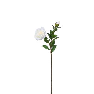 Tallo de camelia artificial blanca h53