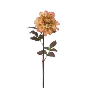 Tallo de dalia artificial amarillo y rosa h58