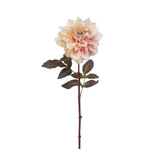 Tallo de dalia artificial crema y rosa h58