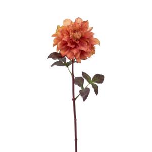 Tallo de dalia artificial naranja y rosa h58