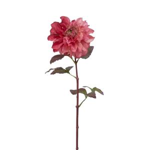 Tallo de dalia artificial rosa y frambuesa h58