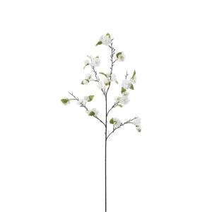 Tallo de flores de cerezo artificiales blancas h90