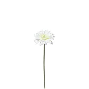 Tallo de gerbera artificial blanca h59