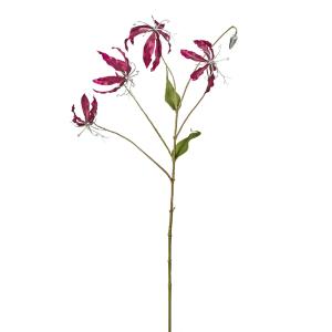 Tallo de gloriosa artificial morada h88