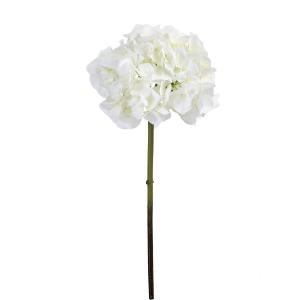 Tallo de hortensia artificial blanca h50