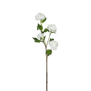 Tallo de hortensia artificial con 4 cabezas blanco h60
