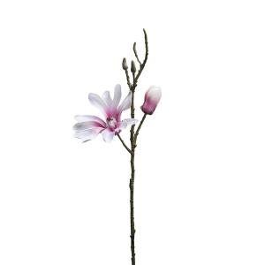 Tallo de magnolia artificial rosa h41