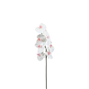 Tallo de orquídea artificial blanca h60