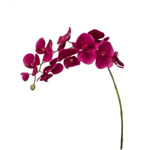 Tallo de orquídea phalaenopsis artificial fucsia h100