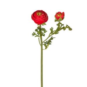 Tallo de ranúnculo artificial rojo h56