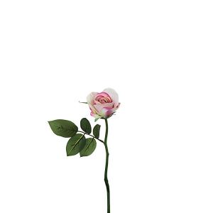 Tallo de rosa impermeable cerrada artificial malva h32