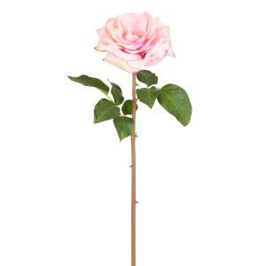 Tallo de rosa rosie artificial rosa h50