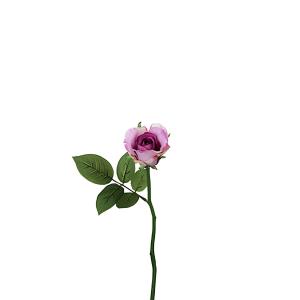 Tallo de rosa waterproof cerrada artificial morada h32