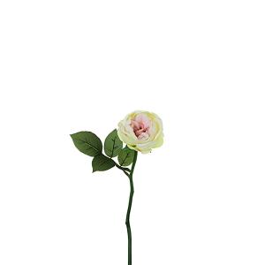 Tallo de rosa waterproof cerrada artificial rosa h32