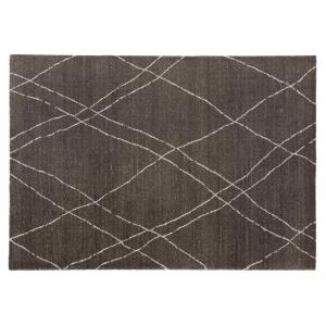 Tapis con diseño bereber en color gris antracita de 200 x 2…