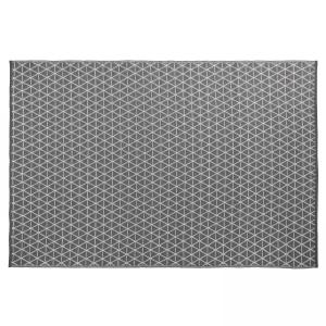 Tapis de exterior de polipropileno gris de 180 x 120 cm