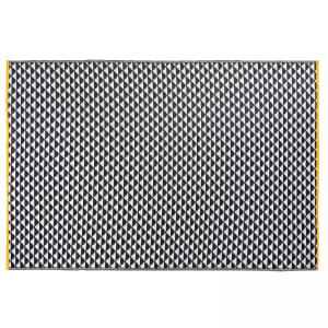 Tapis de exterior de polipropileno negro de 230x160 cm