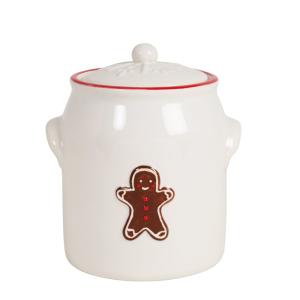 Tarro navideño de galletas grande de gres