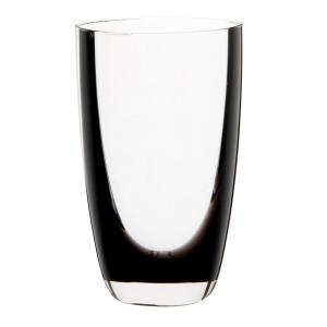 Taza de cristal negro efecto cepillado