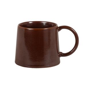 Taza de gres marrón