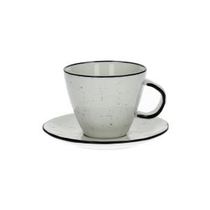 Taza de porcelana blanca h8