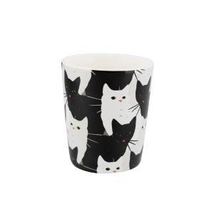 Taza expreso  blanco y negro porcelana  5 x 0 x 6 cm