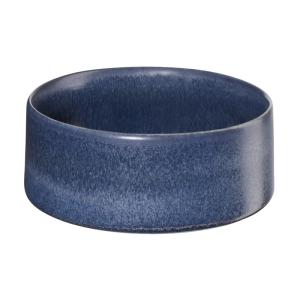 Tazón de cereales de cerámica azul