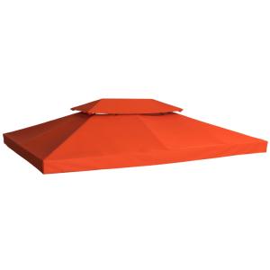 Techo de repuesto para cenador 400x300 cm rojo