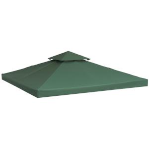 Techo reemplazo para carpa verde 300 x 300 cm