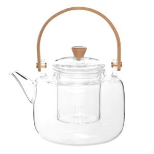 Tetera de cristal y bambú 0,90 l