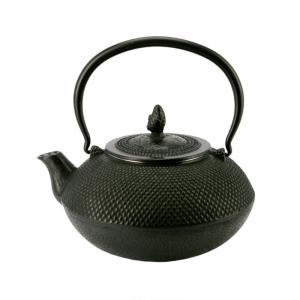 Tetera de hierro fundido negra, 1,2L