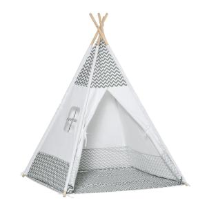 Tienda de campaña infantil 120x120x155 cm gris