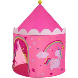 Tienda de campaña infantil de 101 x 135 cm de color rosa y…