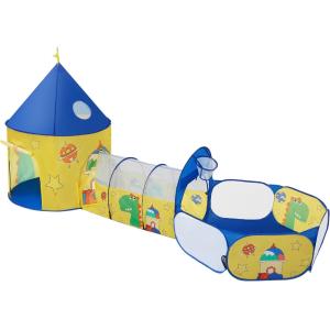 Tienda de campaña infantil de 3 en 1 de color amarillo y az…