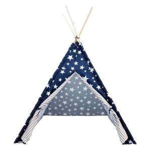 Tipi de poliéster  color azul 103x103x160cm
