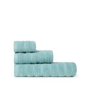 Toalla baño algodón sostenible azul 50x90