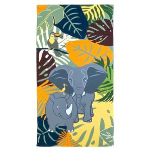 Toalla de playa  elephant"   niño 70x140cm 250 g/m² verde c…