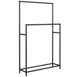Toallero de pie 66x20x110 cm negro