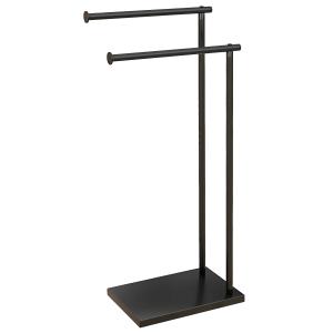 Toallero de pie negro 35.5 x 20 x 78 cm