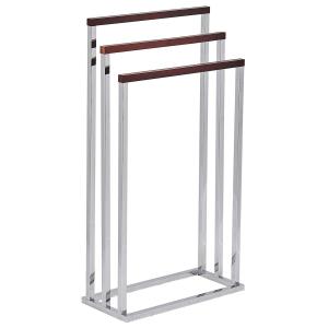 Toallero metal plateado