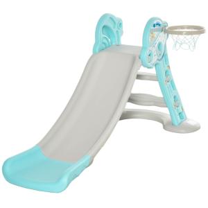 Tobogán infantil 140x87x75 cm azul, gris