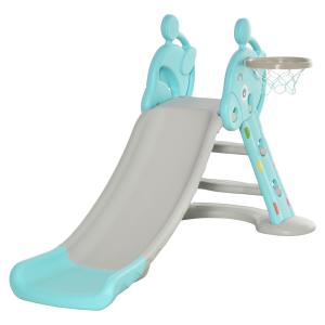 Tobogán infantil 147x82x85.5 cm azul, gris