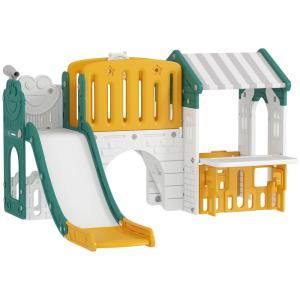 Tobogán infantil 189x180x111 cm amarillo