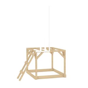 Tobogán plegable madera blanco D140cm