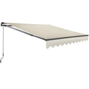 Toldo con brazo articulado y soporte pared, 250 x 200 cm, b…