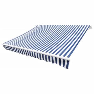 Toldo de lona tela azul y blanco 400x300 cm